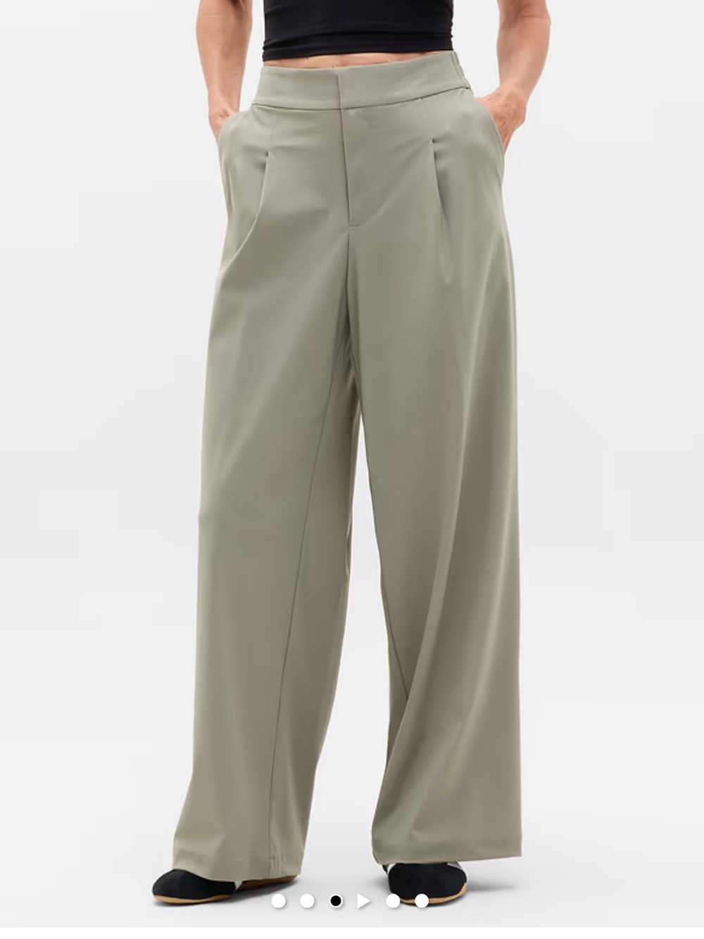 Athleta woman’s Pinnacle-Taupe wide leg pants